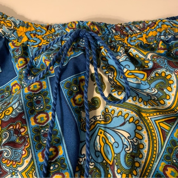 Beautiful Flowy Maxi Dress Made in India With Small Rope Waist Tie Size Small - Picture 5 of 12